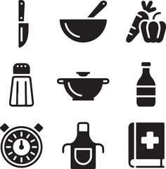 Essential Kitchenware Utensils Silhouette Set

Cooking Tools and Gadgets Vector Design

Minimalist Kitchen Items Silhouette Art

Chef’s Favorite Kitchenware Vector Scene

Pots, Pans & Cutlery Silhouet