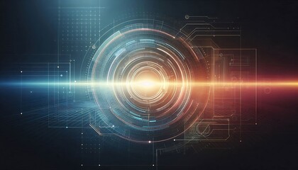 Obraz premium Neon-inspired background for digital interfaces