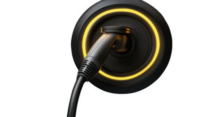 Audio Cable for Headphones Isolated on White Background for Music, Technology, and Sound Equipment Concepts