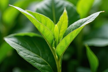 Fototapeta premium Macro Tea Leaves