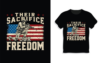 T-Shirt MockapVeteran's Memorial Day US Army American TShirt Design