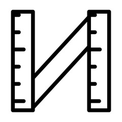 ruler line icon