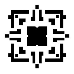 QR code-style scan icon for digital identification or augmented reality applications