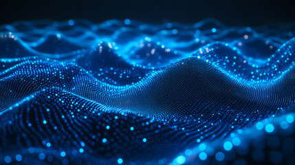 Abstract Digital Wave Pattern