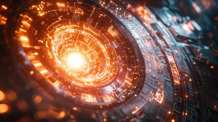 Fototapeta premium Futuristic, energy core, intricate design