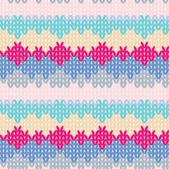 Yarn seamless pattern, yarn texture background, Seamless knitted detailed pattern. Vector illustration with closeup texture for wallpaper, background, web page backdrop, wrapping paper, winter design.