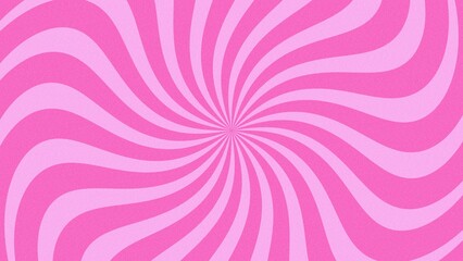 Pink retro sunlight pattern background illustration with noise texture
