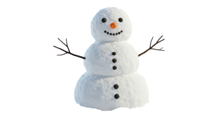Isolated Snowman