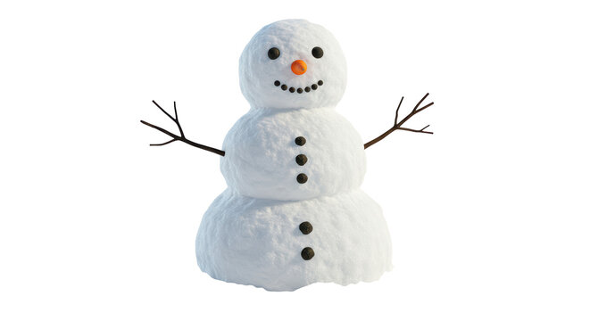 Isolated Snowman
