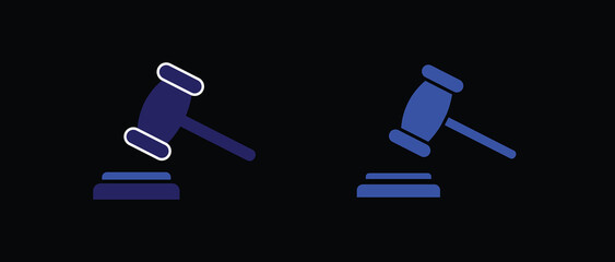 Gavel icon vector. judge gavel sign and symbol. law icon. gavel icon vector illustration for web, ui, and mobile apps