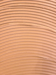 Troweled Cement Adhesive on Subfloor Before Laying Ceramic Tiles