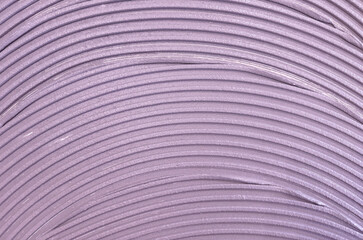 Troweled Cement Adhesive on Subfloor Before Laying Ceramic Tiles