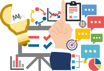 : 新規事業を始めるイラスト