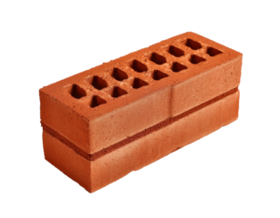 [Transparent Background PNG]Close-up of a Red Construction Brick