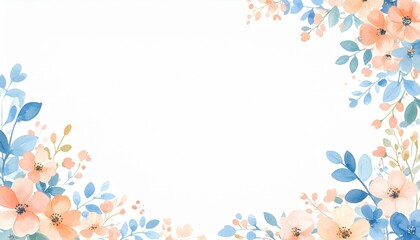 Delicate floral background design for greeting cards soft pastel colors digital illustration cozy atmosphere aesthetic viewpoint nature inspired concept