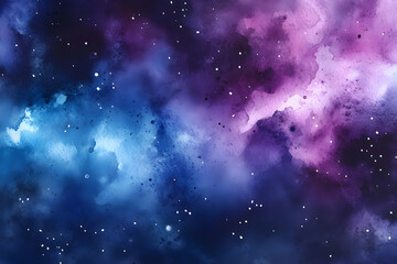 Fototapeta premium Vibrant Cosmic Texture with Stellar Highlights in Deep Space Scene