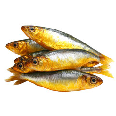 Obraz premium [Transparent Background PNG]Close Up of Smoked Sardines