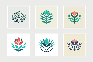 




   Flower logo vector illustration.
