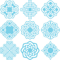 Beautiful flower art and mandala vector design