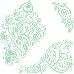 Beautiful flower art and mandala vector design