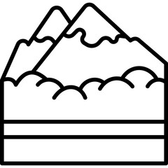 Mountain  Line Icon