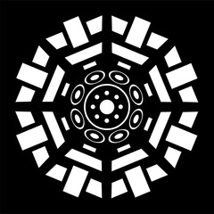 日本の伝統的な家紋のイラストです
家紋　輪宝