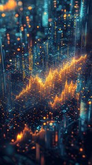 Fototapeta premium Abstract digital city motherboard concept high resolution picture