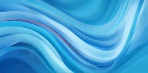 Abstract Blue Flowing Fabric Design