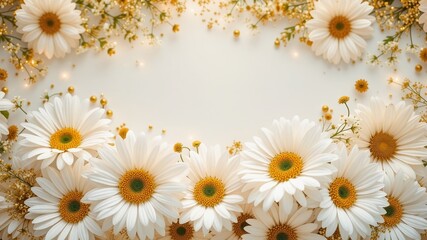 Fototapeta premium Fifty Years of Celebration - Daisies Floral Design