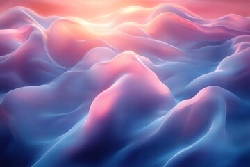 Obraz premium Abstract landscape of flowing, vibrant colors