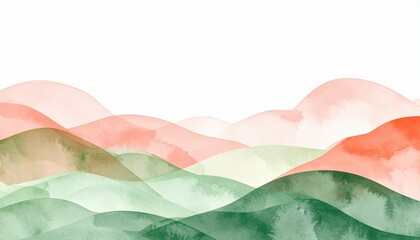 Gentle waves of colorful hills serene landscape digital art tranquil environment aerial view abstract design for relaxation