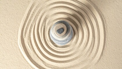 Naklejka premium Creating intricate sand patterns artistry in nature's canvas beachside serenity visual art tranquil setting aerial perspective