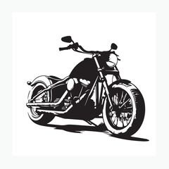 Obraz premium silhouette of a motorcycle