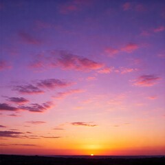 Obraz premium Pink Cloudy Sky at Dusk