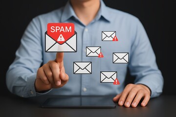 Identifying and Managing Spam Emails in a Digital Interface