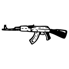 weapon outline line art