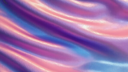 Obraz premium Pastel Gradient Silk Fabric Close-Up with Soft Folds