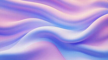 Obraz premium Pastel Gradient Silk Fabric Close-Up with Soft Folds