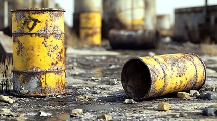 Industrial waste barrels