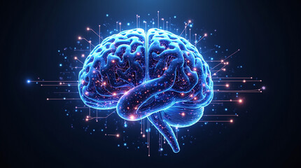 Mind of the Machine: AI Brain Concept