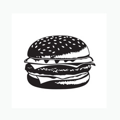 vector illustration of a burger