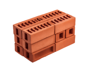 [Transparent Background PNG]Stack of Terracotta Building Bricks