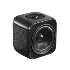 Obraz premium Compact High-Performance Audio Speaker Design on white background