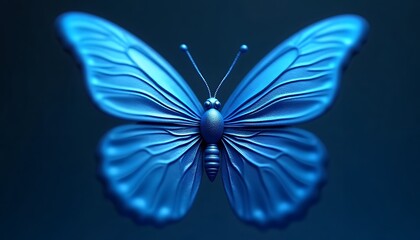 butterfly on blue