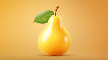 Ripe Yellow Pear with Autumn Harvest.