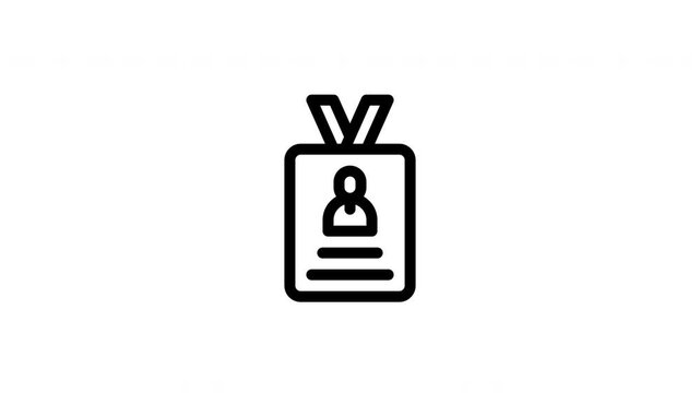 id card animated icon