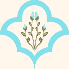 Seamless watercolour and unique floral pattern background for covers, notes, Soft backgrounds colour. Watercolour art work. Flower stalk. Pink blue yellow flower.