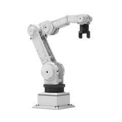 [Transparent Background PNG]Industrial Robotic Arm Illustration