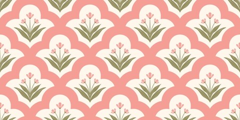 Seamless watercolour and unique floral pattern background for covers, notes, Soft backgrounds colour. Watercolour art work. Flower stalk. Pink blue yellow flower.