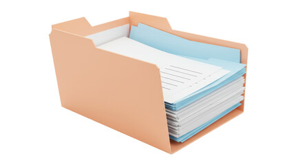 Isolated In-Tray Desk Organizer